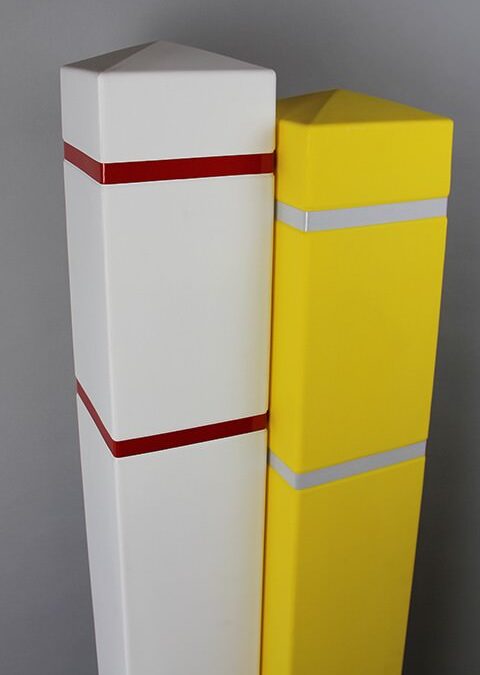 BollardGard Reflective Bollard Square Covers 6inch SSECO SOLUTIONS